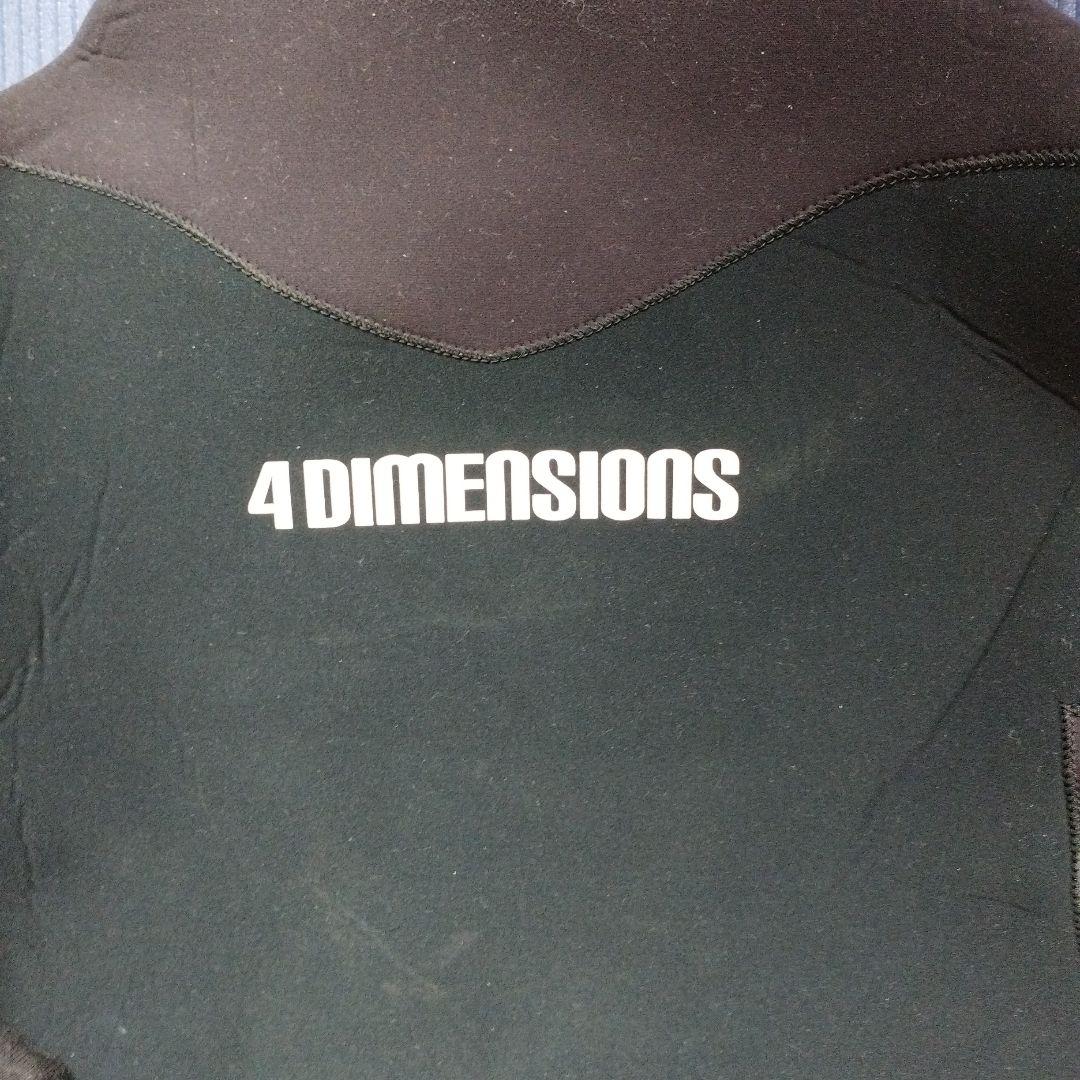 4 DIMENSIONS フルスーツ3mm ブラック ネックエントリー