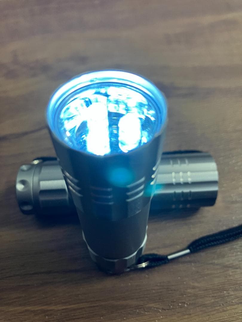 【中古良品】ミニポータブルライト×各種72本(9＆5＆3LED・電池226本付)