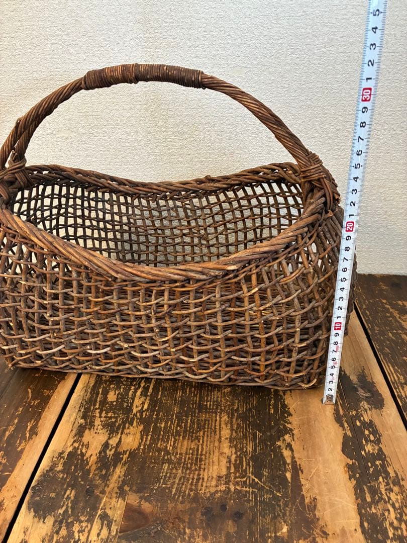 あけび　バスケット　籠　カゴバック　レトロ　かご