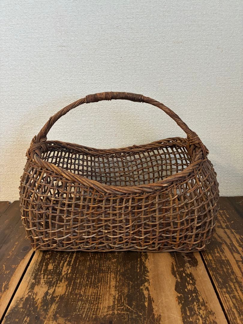 あけび　バスケット　籠　カゴバック　レトロ　かご