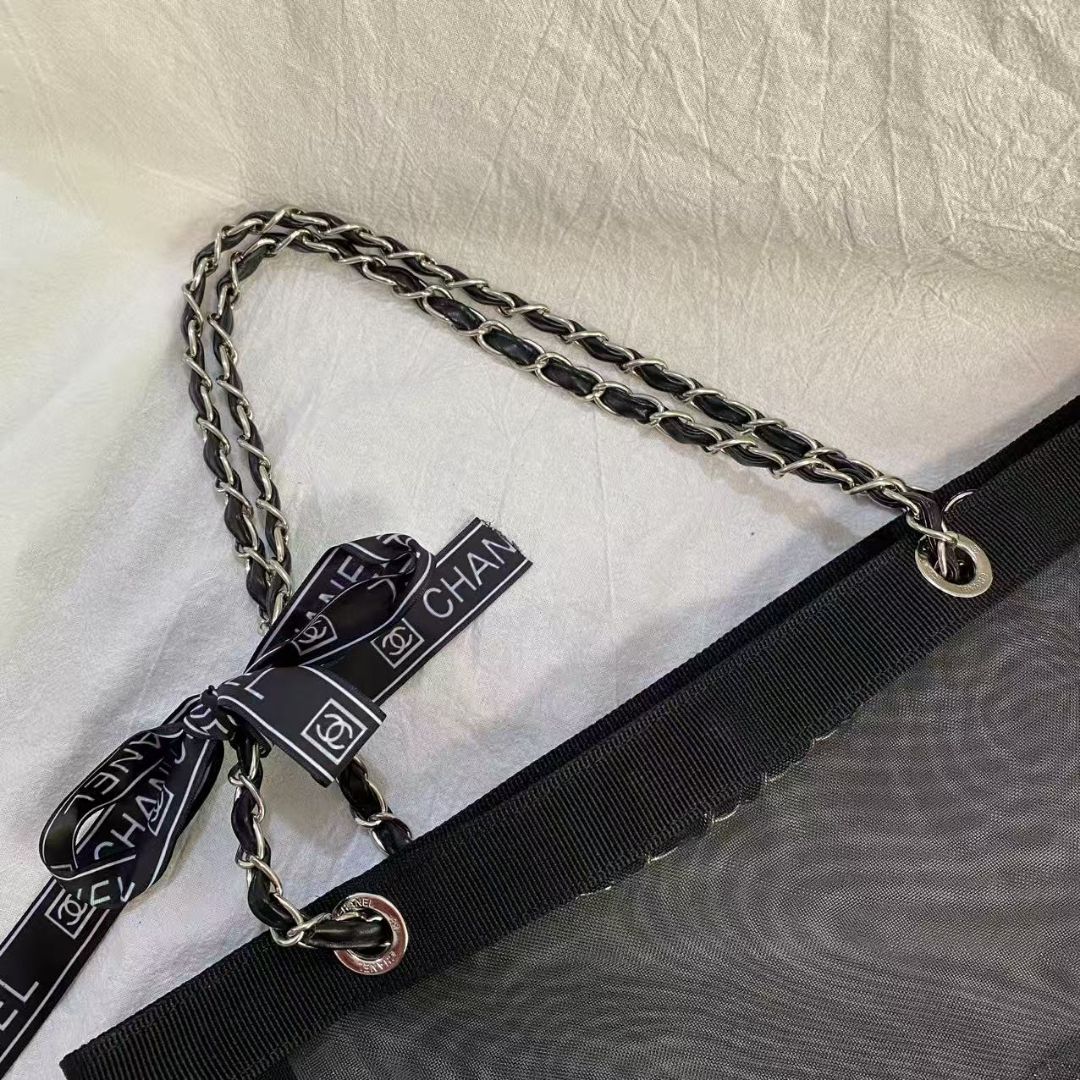 CHANEL ノベルティ メッシュショルダーバッグ 大容量