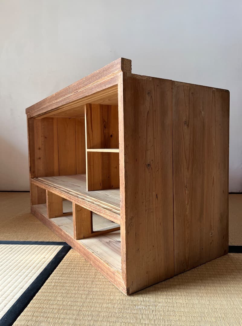 【早い者勝ち】古道具 木製収納棚｜無垢材｜古民家｜ レトロ｜本棚・食器棚・展示棚