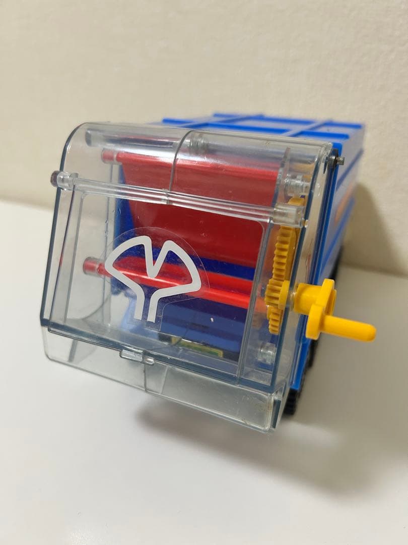 ダイヤの両扉開き清掃車　レトロ　おもちゃ