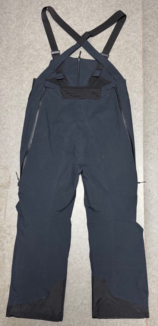 unfudge GENTLE BIB PANTS ブラック Lサイズ 25-26