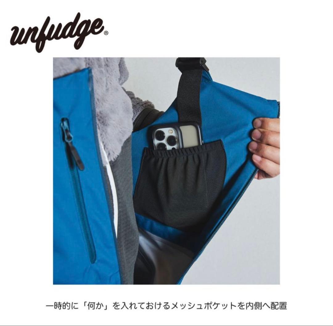 unfudge GENTLE BIB PANTS ブラック Lサイズ 25-26