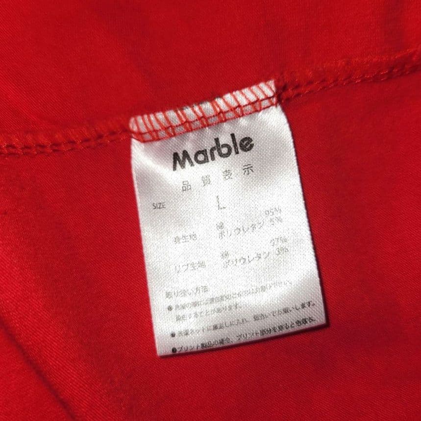 【超美品】Marble　ウエア　レッドTシャツ　Ｌ