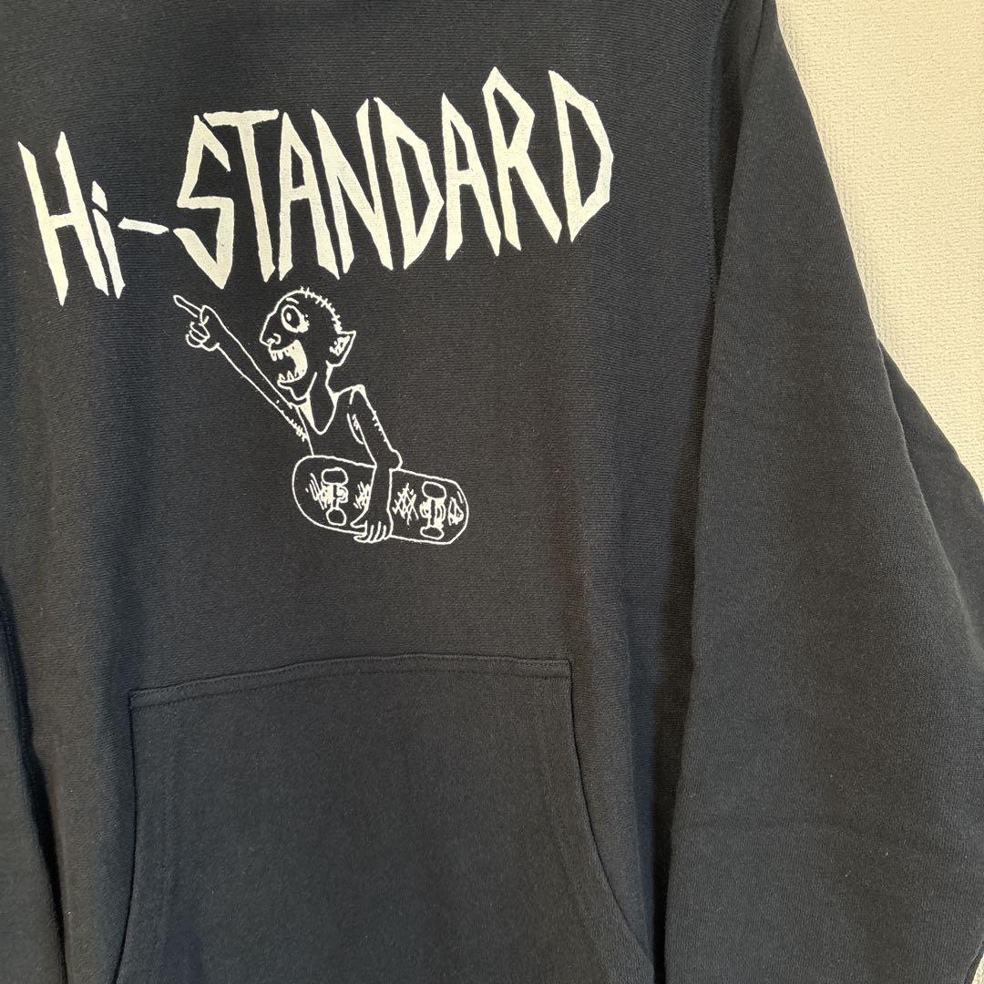 Hi-STANDARD ハイスタンダード ￼プルオーバー パーカーブラック M