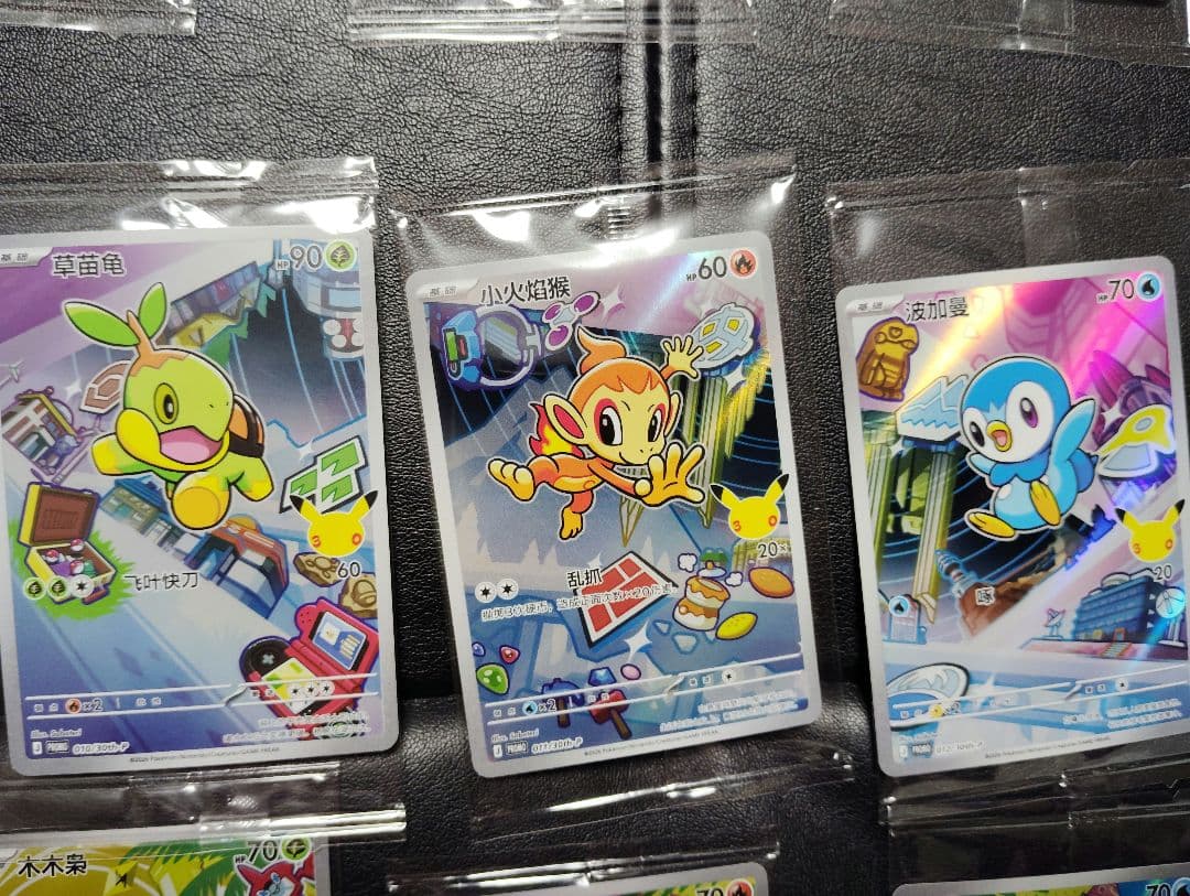 箱付きローダー付き！ポケカ中国語版30周年記念はじまりのパートナーAR9枚セット