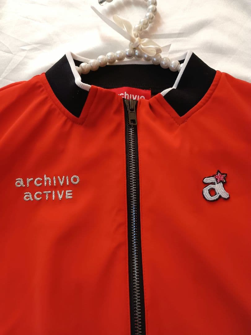 新品　archivio ゴルフウェア　ブルゾンアウター　オレンジ　サイズ 38