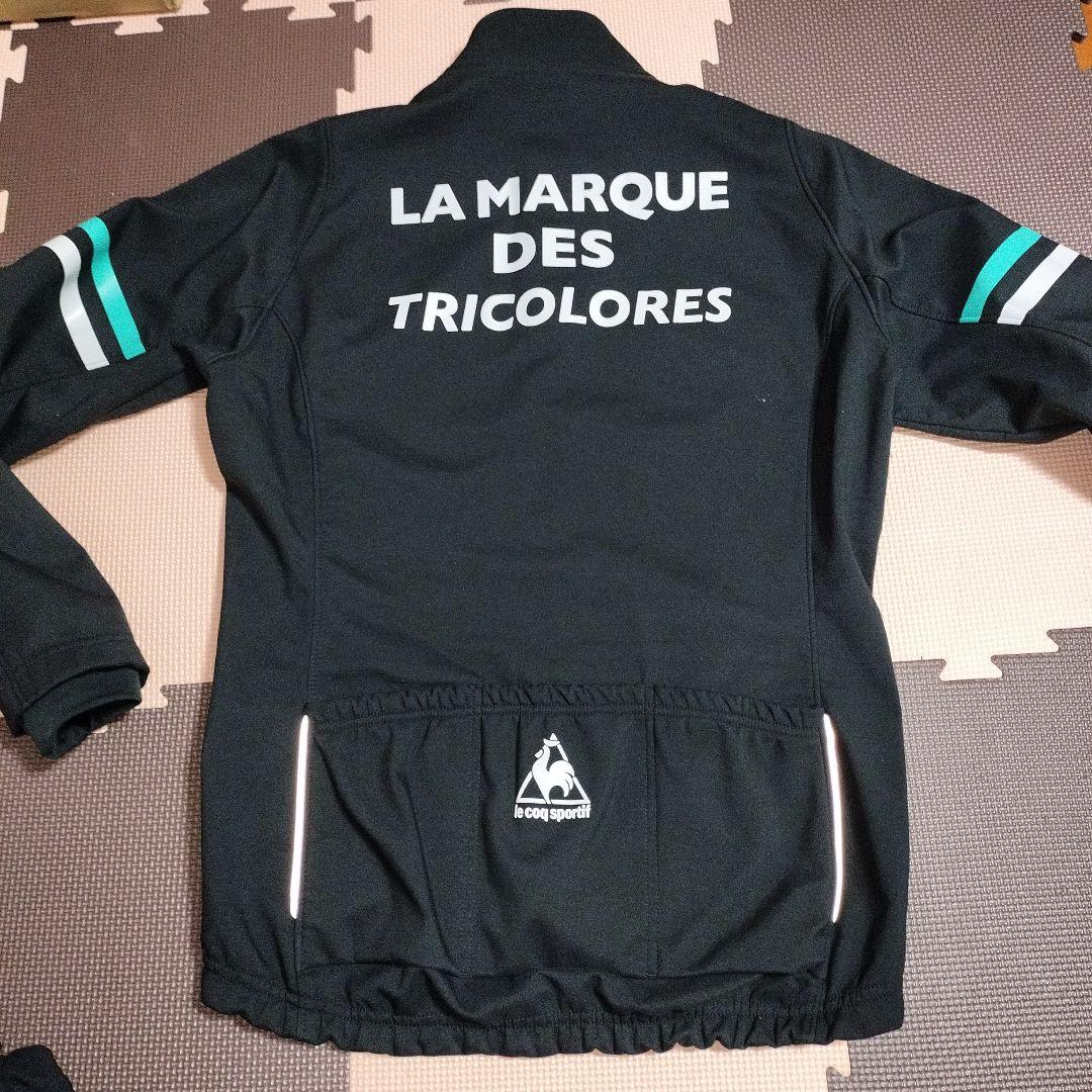 ルコック サイクリング ジャケット 裏起毛 L メンズ　黒