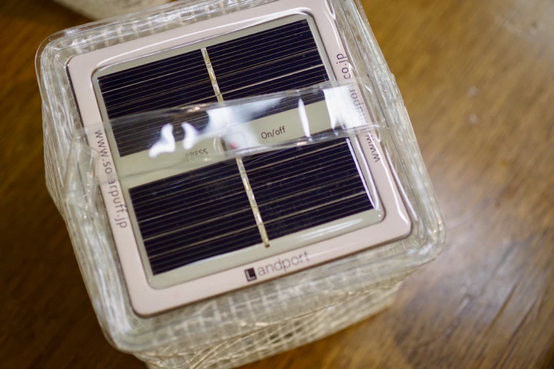 Landport solar puff ウォームライト（4個セット）