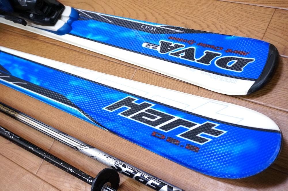 メンテ済 160cm 靴27～27.5cm HART カービングスキーセット