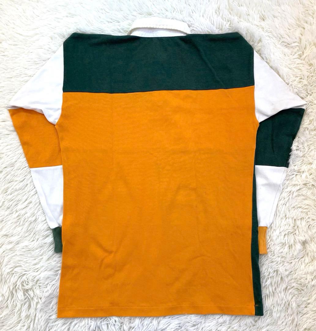 激レア　80-90s　UMBRO　アシンメトリー　長袖　ラガーシャツ　XOサイズ