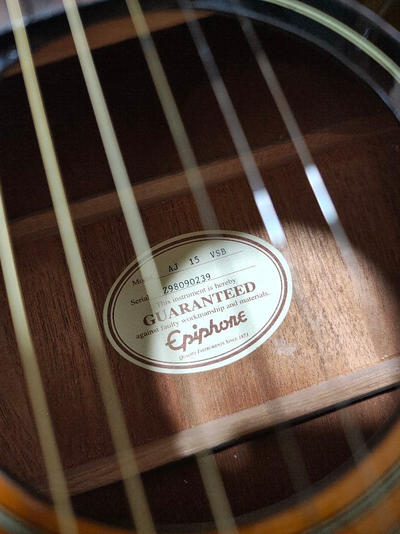 Epiphone AJ-15 VSB/ソフトケース付
