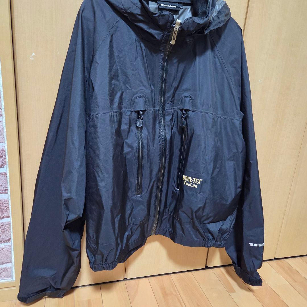 【美品】シマノGORE-TEX Paclite　3L ショート丈　ブラック