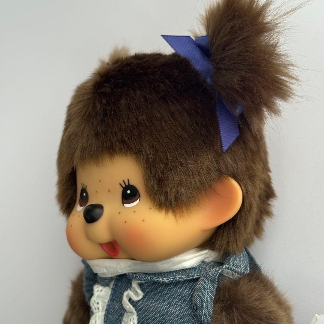 elle モンチッチ Mサイズ 女の子 デニムチェックスカート