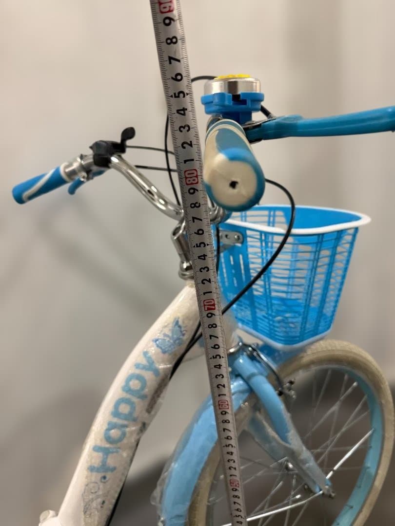 子供用自転車 青と白