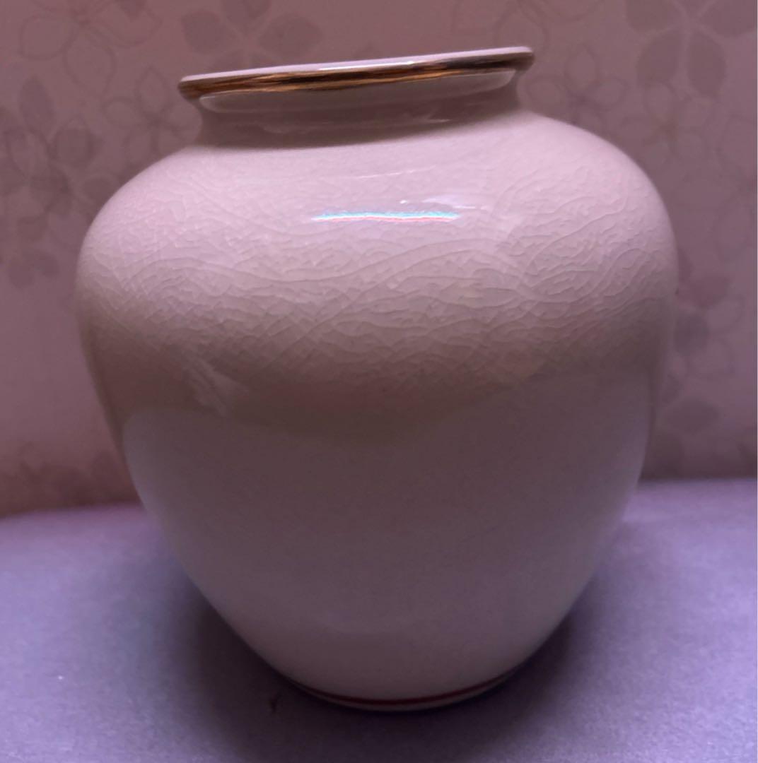 九谷焼 陶月壺/花瓶花柄 鳥紋 染付 花器/孔雀 菊 牡丹紋様陶磁器