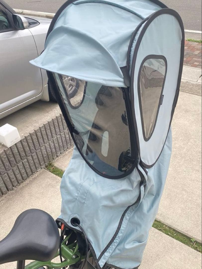 ノロッカ　自転車 レインカバー 後ろ用　スタンダード　セージブルー