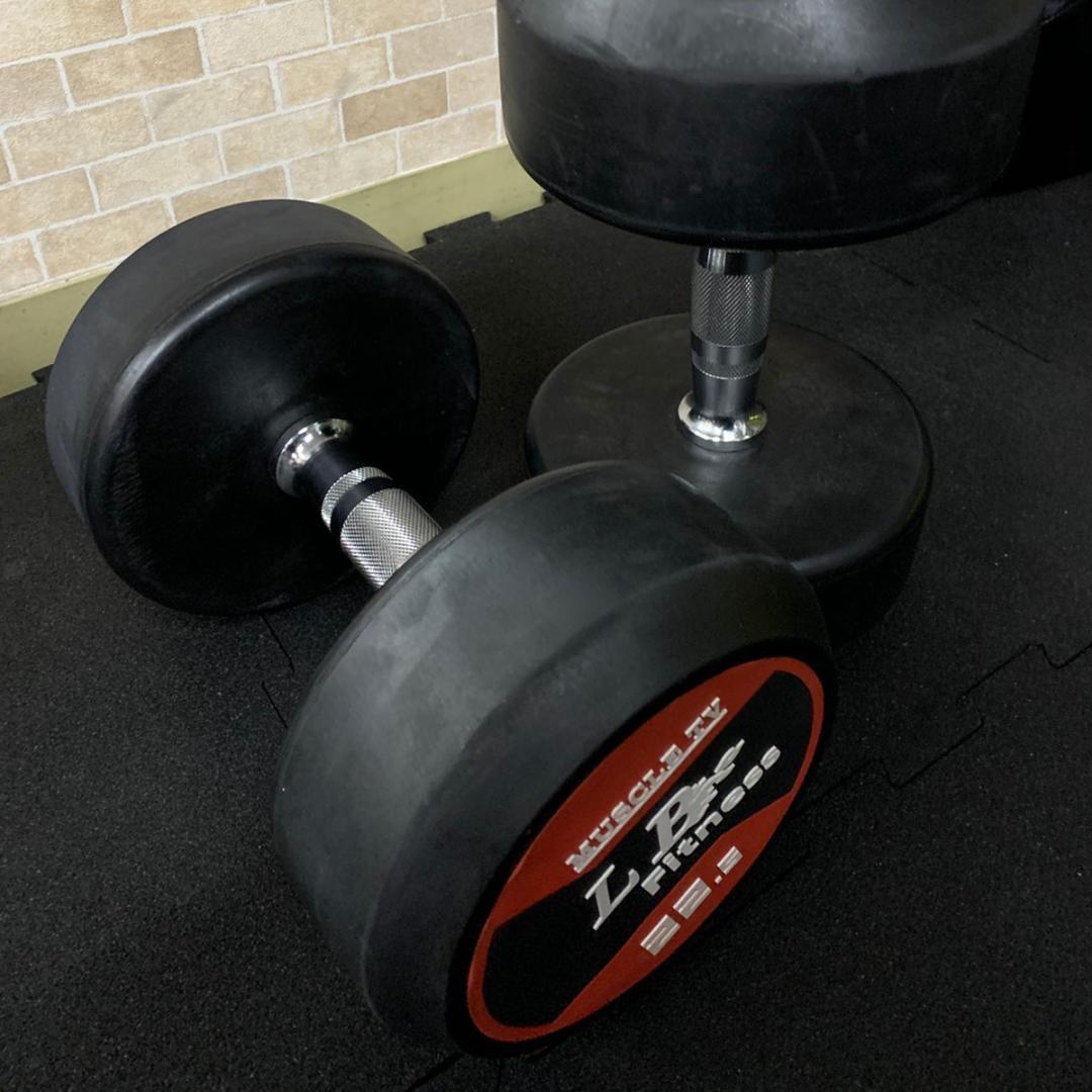 半額　　ラバーダンベル　20kg 2個　新古品