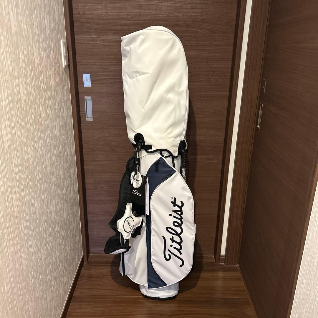Titleist キャディバッグ ホワイト×ネイビー