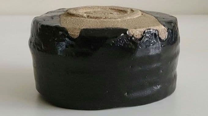 共箱・瀬戸黒茶碗・織部十作・丈八窯印