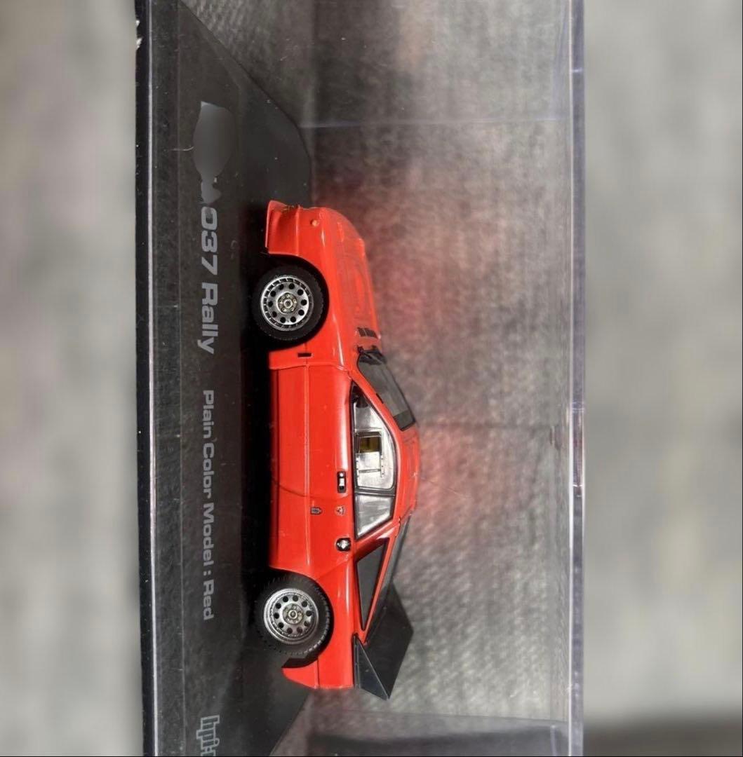 ランチア 037 ラリー プレインカラーモデル レッド 1/43 hpi