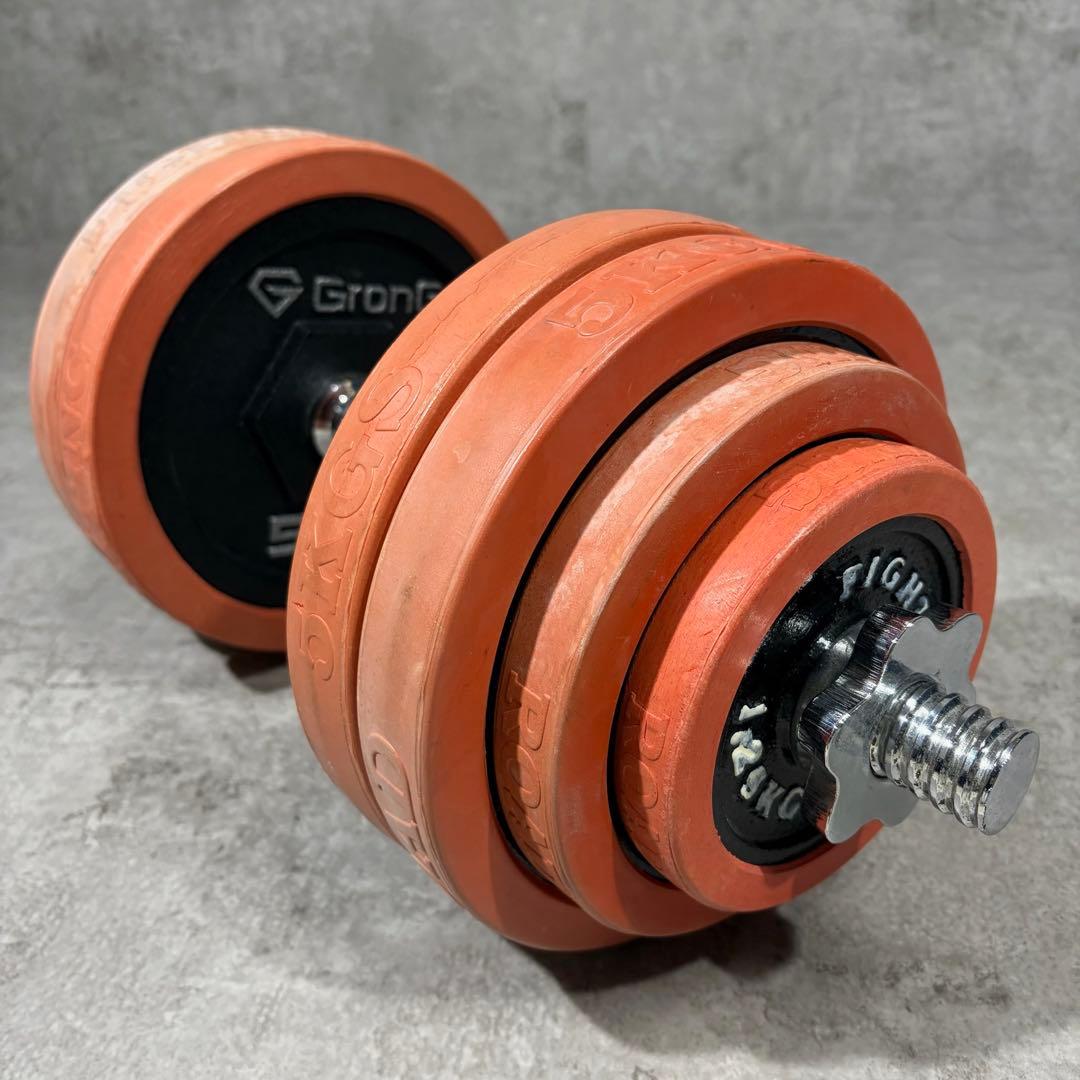 良品 ① FIGHTING ROAD ダンベル 片側 30kg GronG