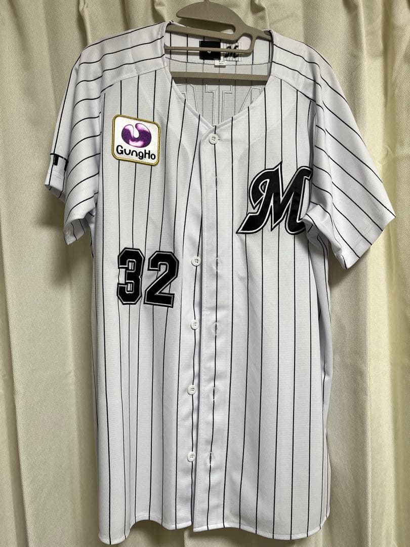 千葉ロッテマリーンズ ユニフォーム 32 SATOH 佐藤都志也選手
