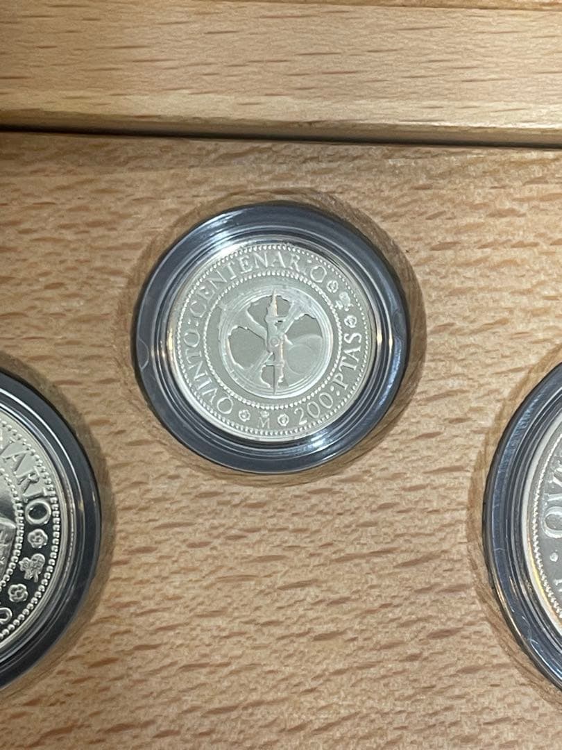 スペイン銀貨 1492-1992 新大陸500周年記念 5枚セット 銀925