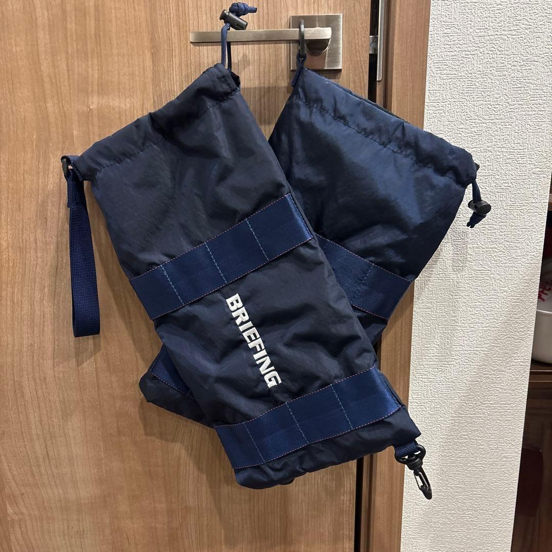 BRIEFING シューズケース ネイビー 2個セット 巾着タイプ