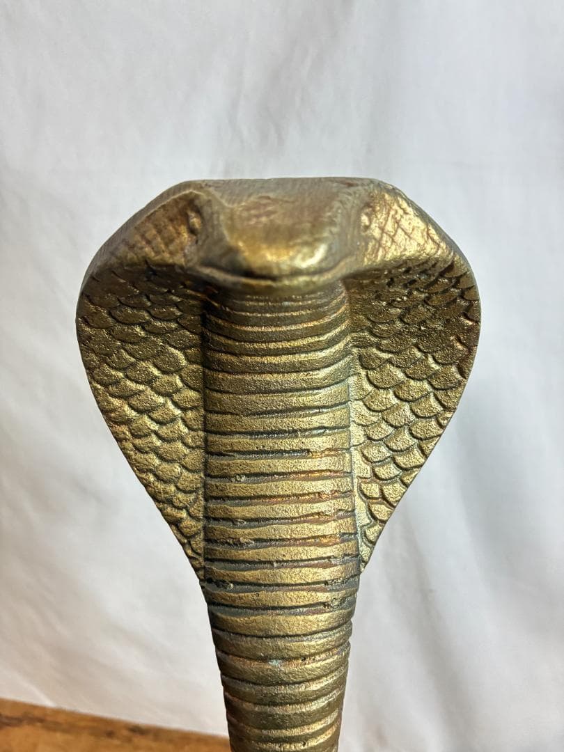 ▪️コブラ　オブジェ▪️ ゴールド　置物　約60cm 　アジアン雑貨　金運UP