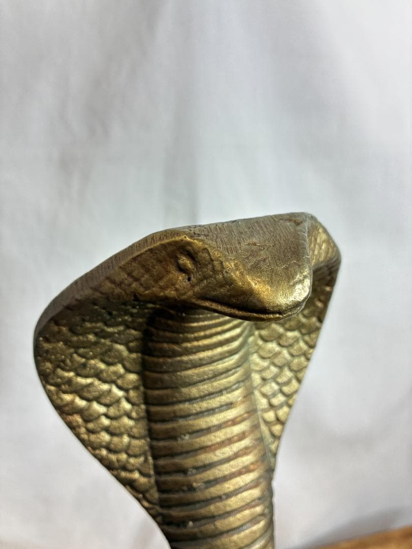 ▪️コブラ　オブジェ▪️ ゴールド　置物　約60cm 　アジアン雑貨　金運UP