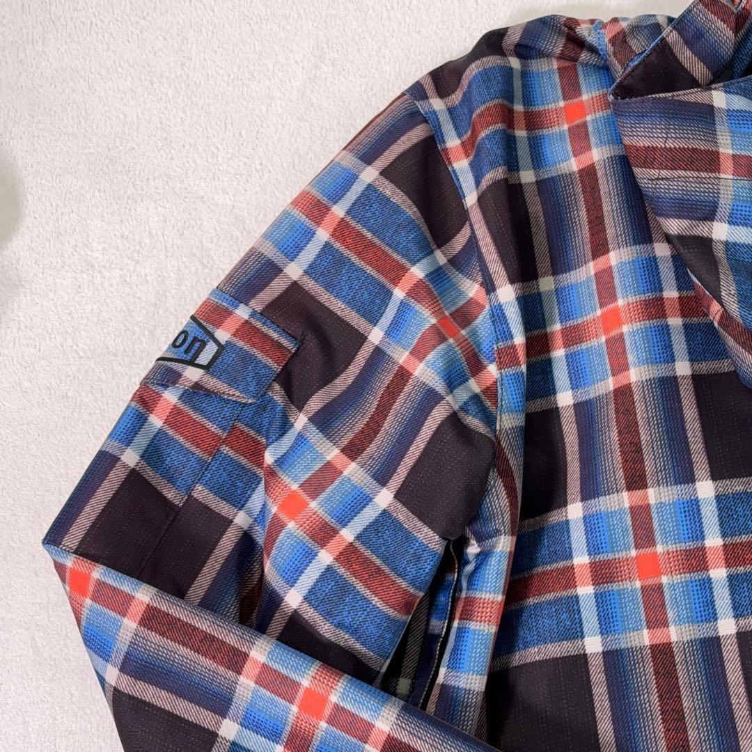 美品【BURTON】バートンスノボウェア DRYRIDE チェック 13ロゴ L