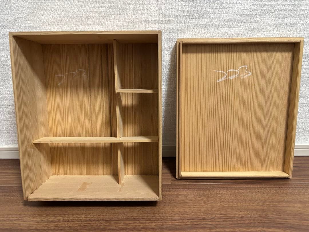 深川製磁　瑠璃彩磁　茶器揃　染錦手波鶴紋　赤絵金彩　美術有田焼