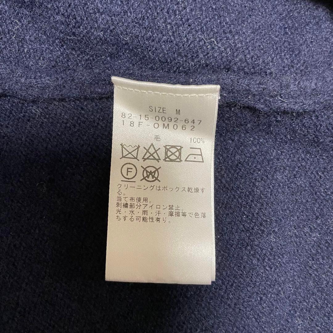 【美品】ビームスゴルフ BEAMS GOLF ニット セーター ネイビー系 M