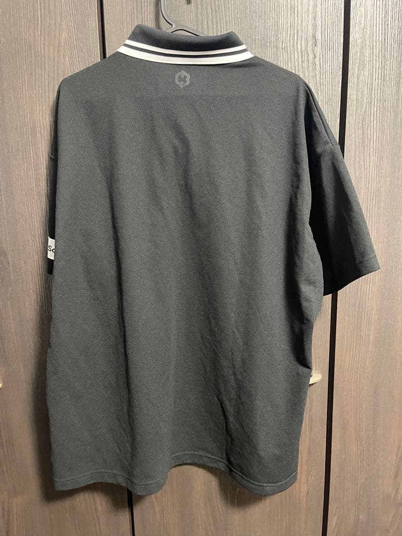 【美品】XL CRONOS BLACK クロノス　ポロシャツ　半袖　ゴルフ　黒
