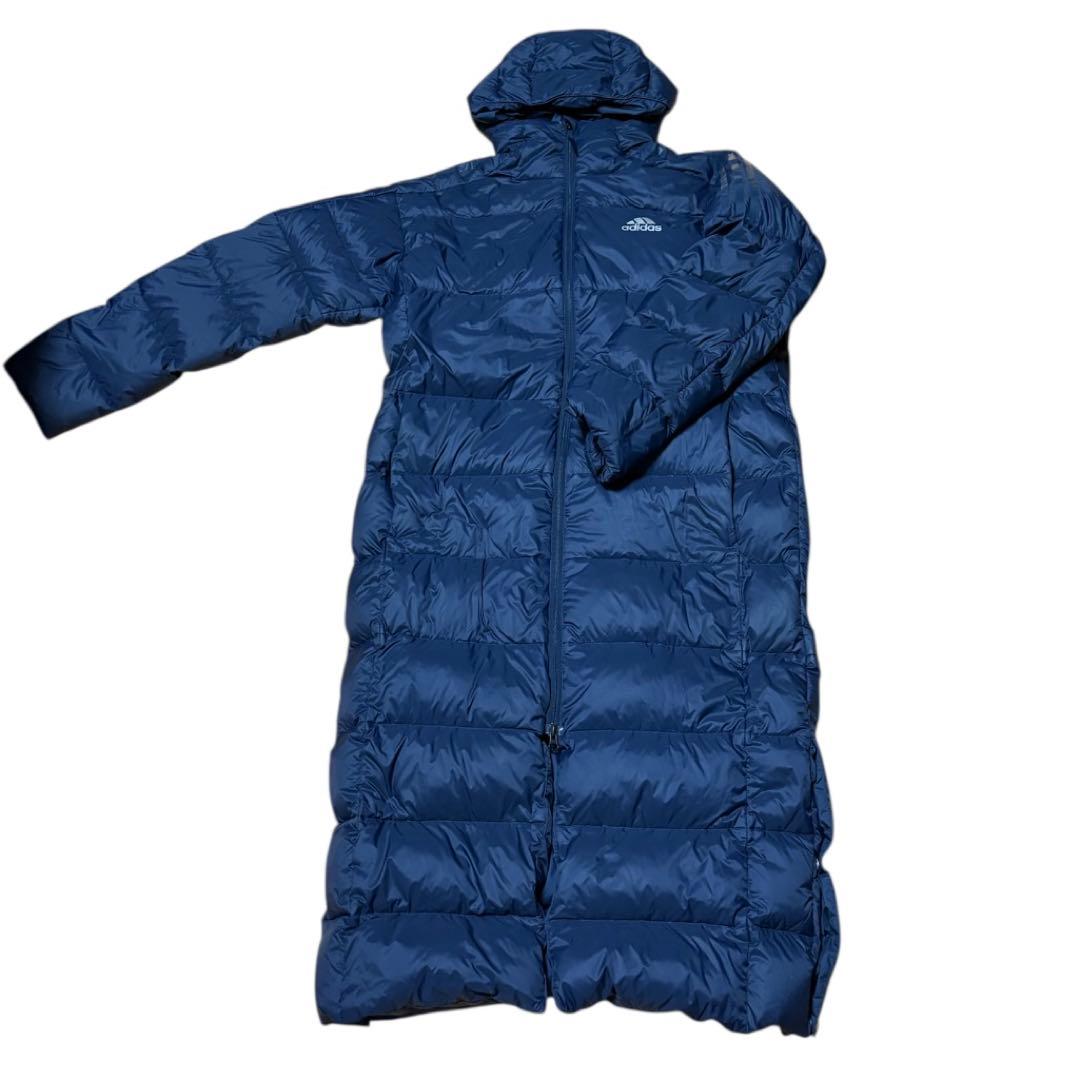 【adidas アディダス】ベンチコート(L)ネイビー