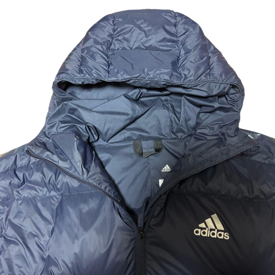 【adidas アディダス】ベンチコート(L)ネイビー