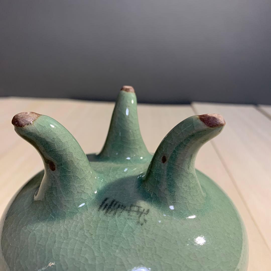 韓国人間文化財　海剛　高麗青磁　香炉