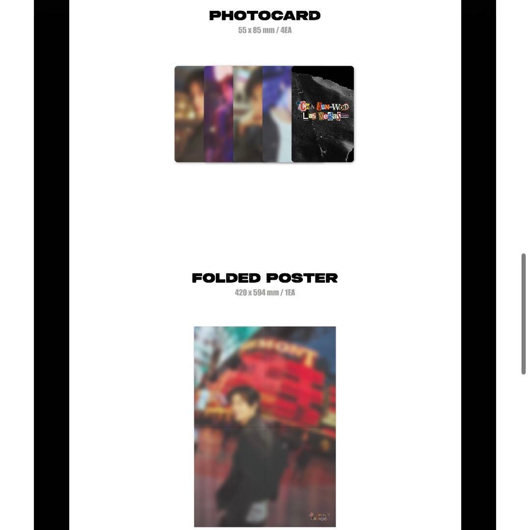 チャウヌ Las Vegas PHOTOBOOK 2ver.フルセット 特典付き