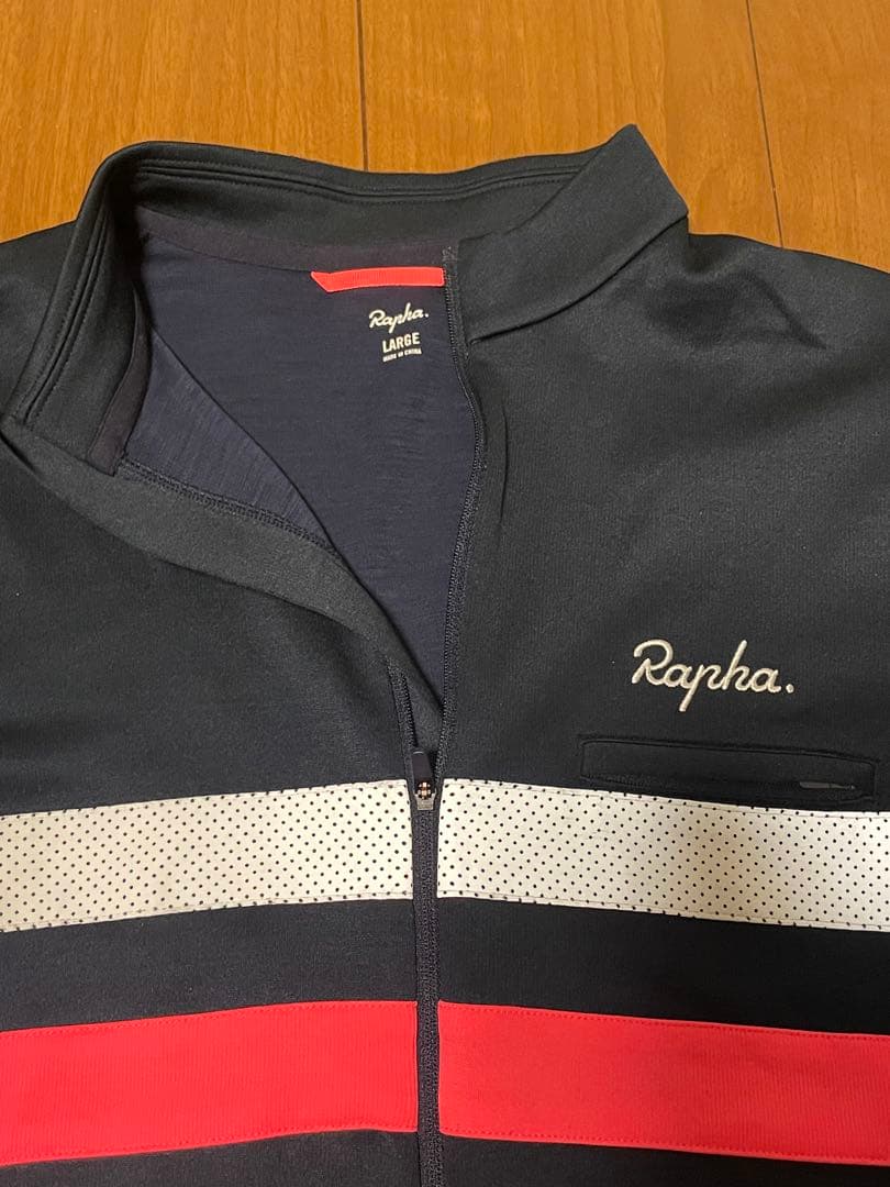 Rapha ブルベジャージ Lサイズ　ネイビー　おまけキャップ付き