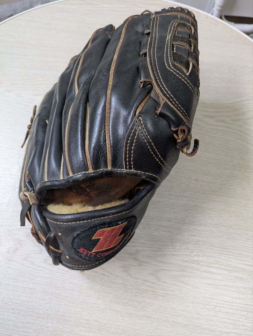 グローブ 右投げ用　ZETT ブラック　巨人石毛博史投手使用