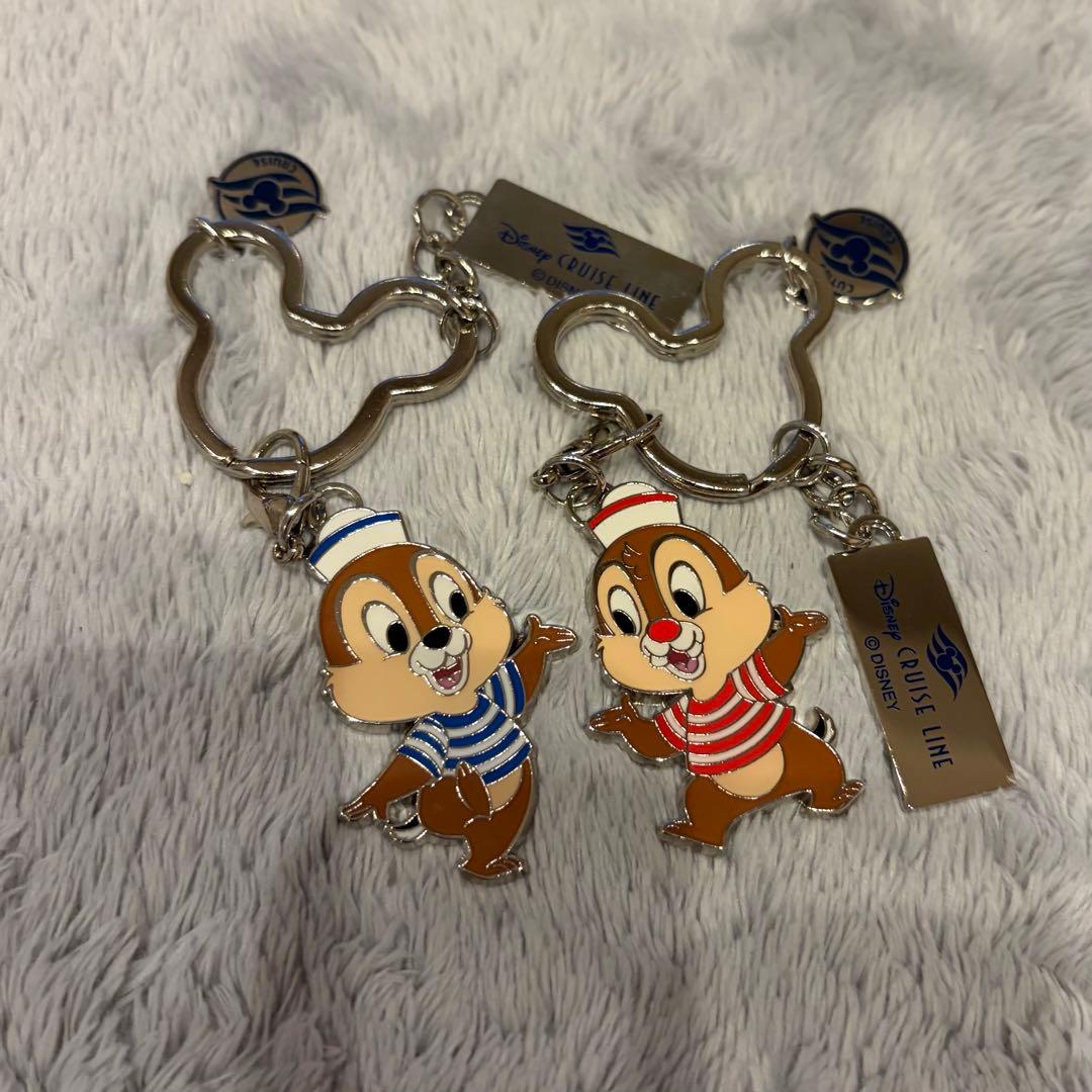 ディズニークルーズ チップとデール キーホルダー