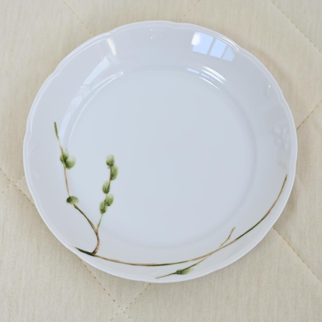 NARUMI ナルミ食器セット 植物模様 パーティーセット 大皿1 小皿5 箱付