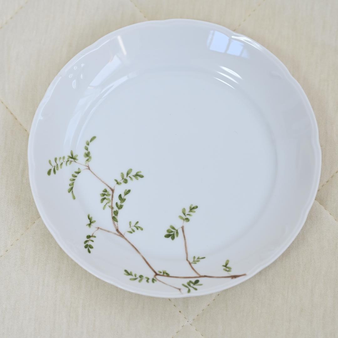 NARUMI ナルミ食器セット 植物模様 パーティーセット 大皿1 小皿5 箱付