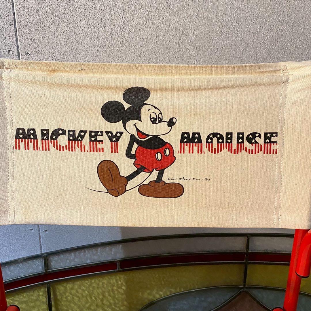 チトセ 折りたたみチェア 昭和レトロ ディズニー ミッキーマウス