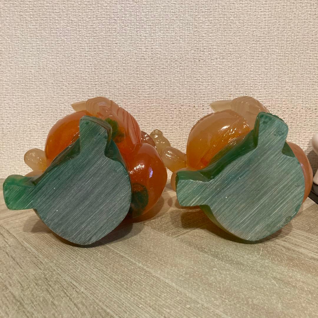 布袋様の置物（高さ18cm）2体セット