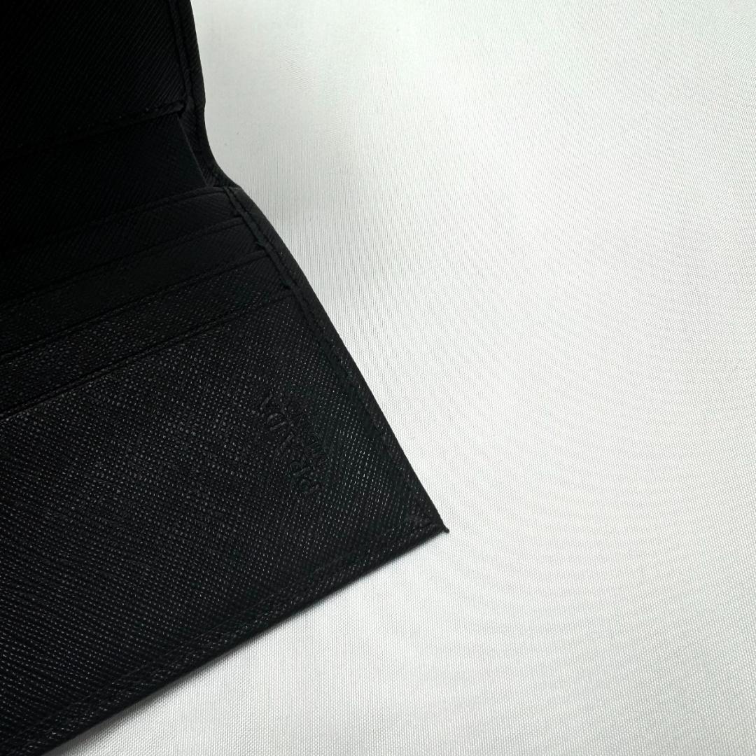 ノベルティ PRADA プラダ 三つ折り財布 ブラック