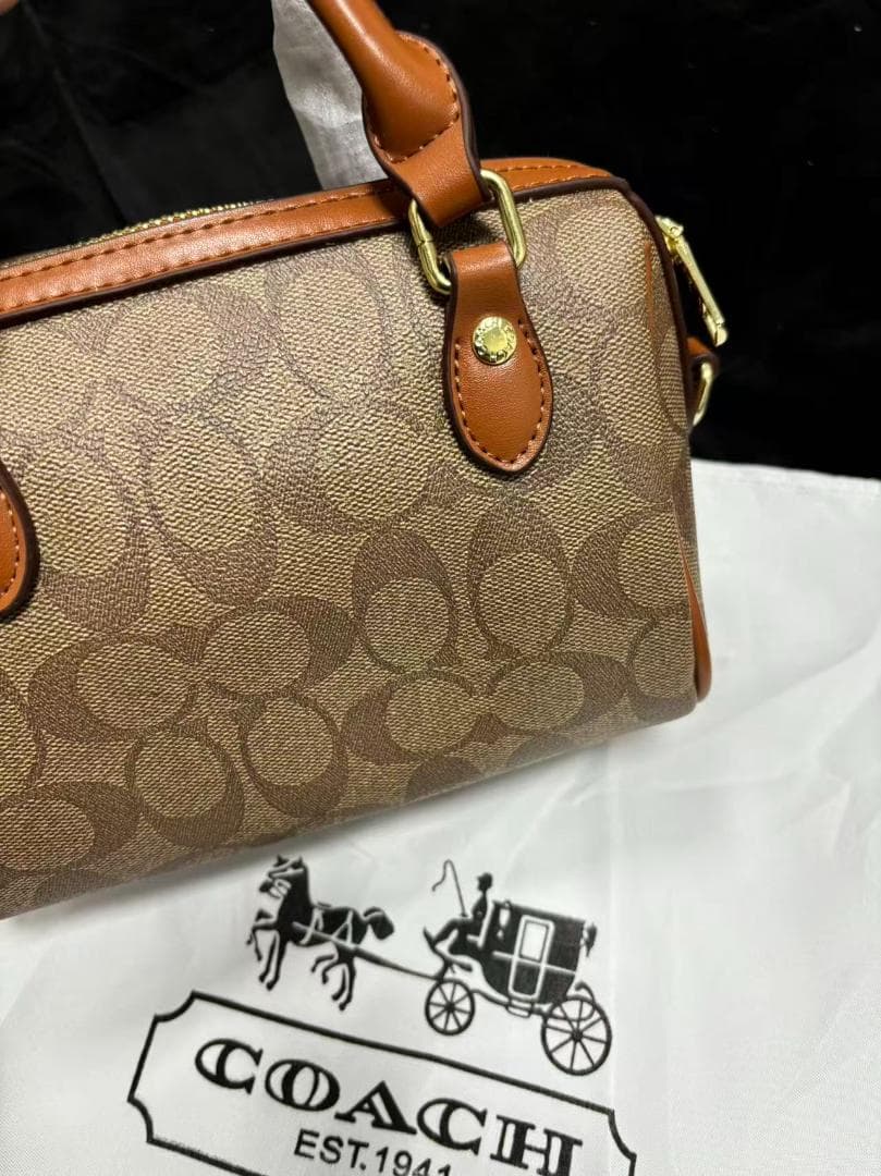 美品 非売品 ミニボストンバッグ ブラウン~~~